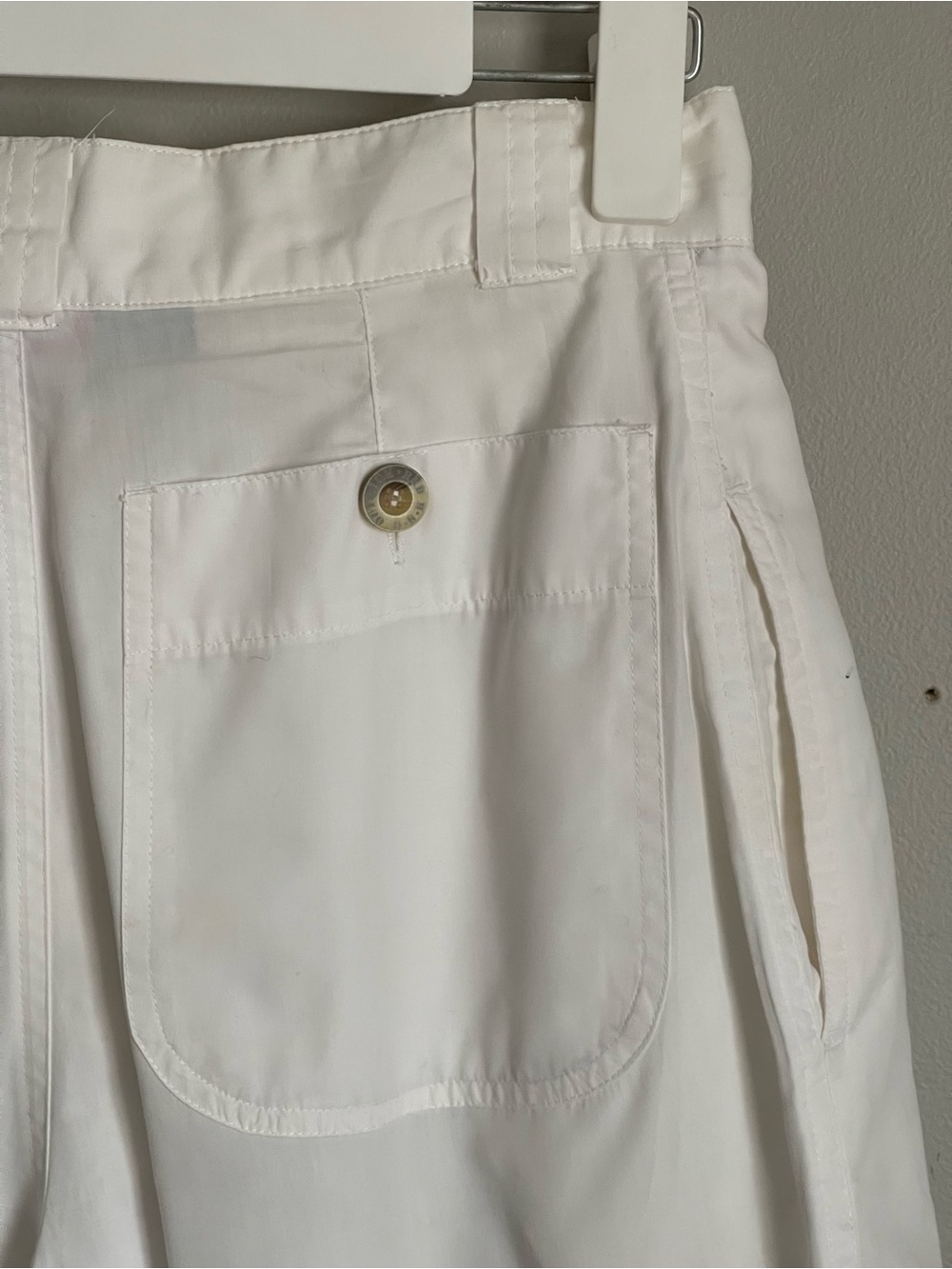 OUTBACK RED | Vintage White Pleated High-Waisted Shorts Sz 10 - Picture 7 of 11